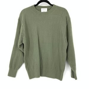 Aritzia Wilfred Free Crew Neck Pullover Sweater Womens Size Small Green